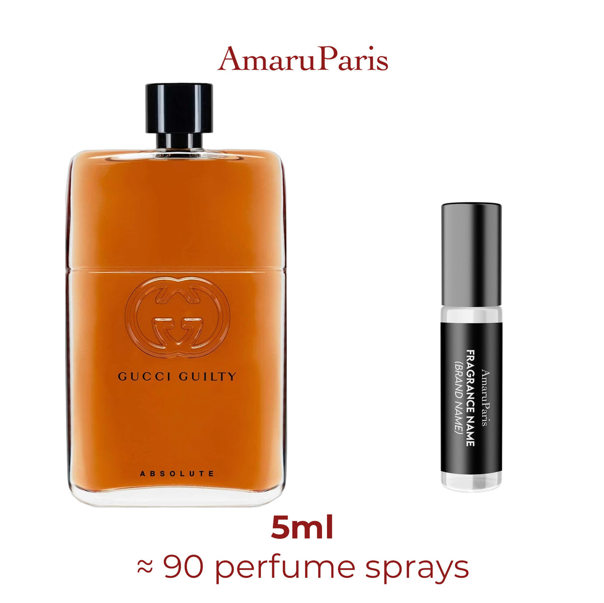 Parfum Guilty Absolute Gucci pour homme - décant 5 ml