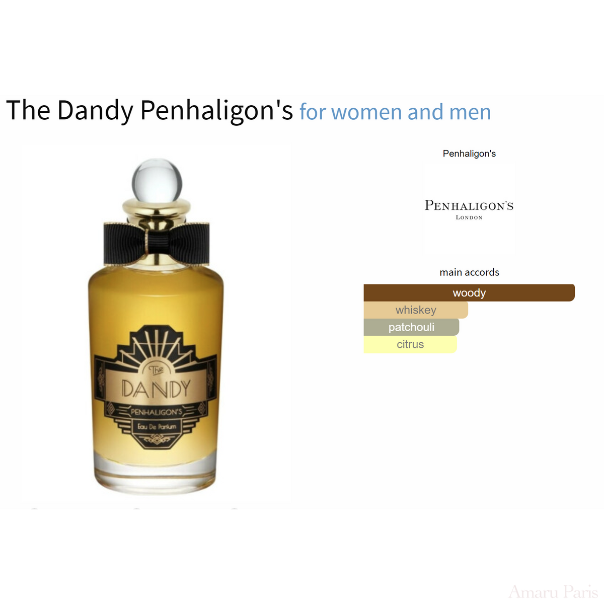 Parfum The Dandy Penhaligon's unisexe AmaruParis