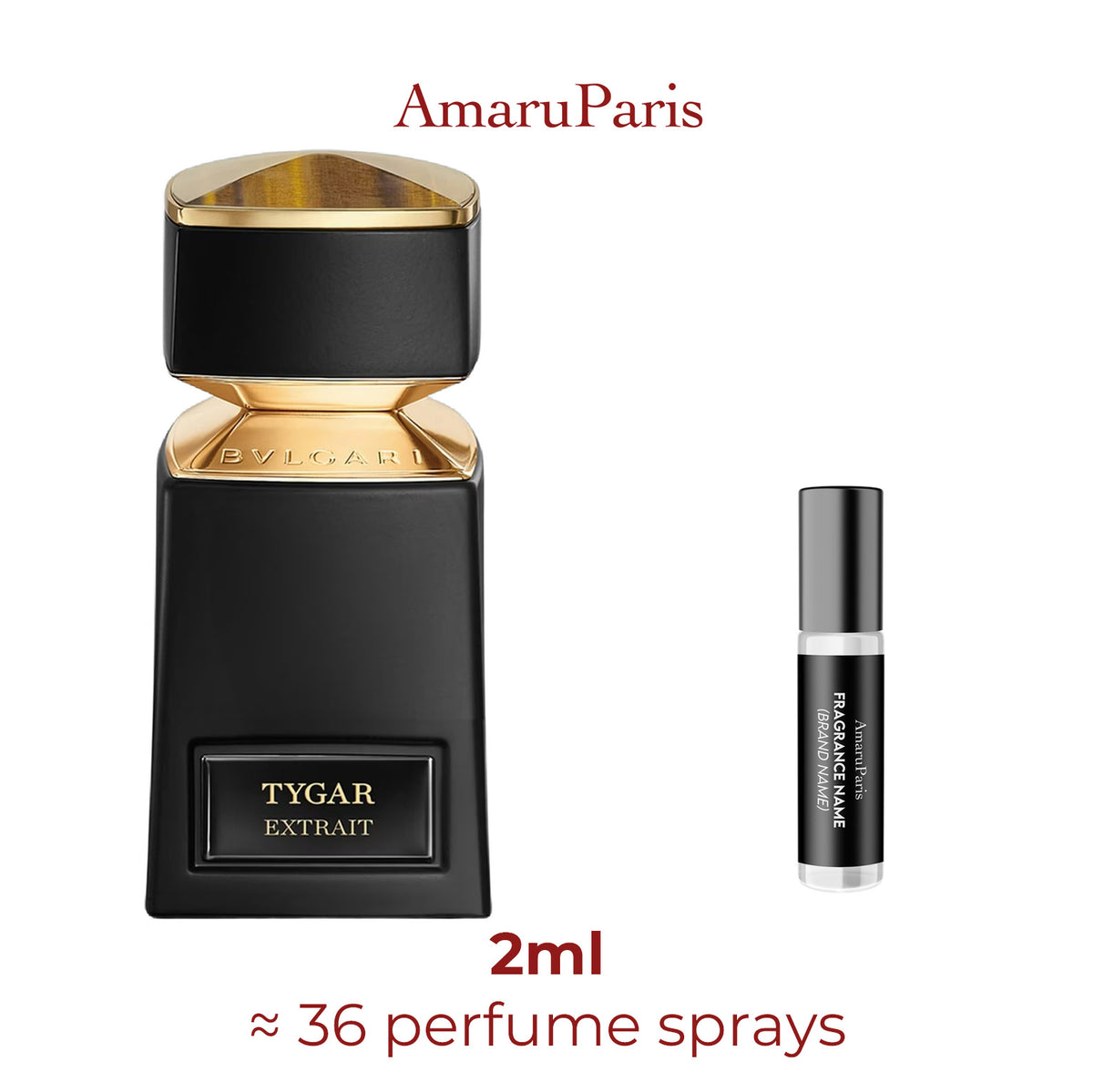 Parfum Tygar Extrait Bvlgari unisexe - décant 2 ml