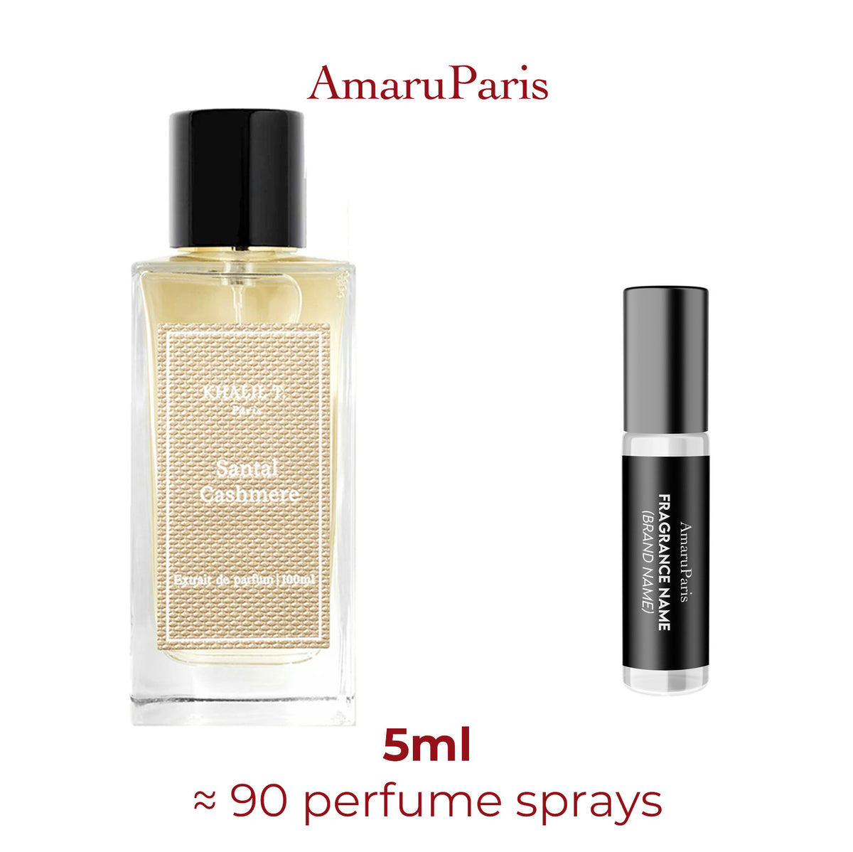 Parfum Santal Cashmere Khalil T. unisexe — échantillon 5 ml