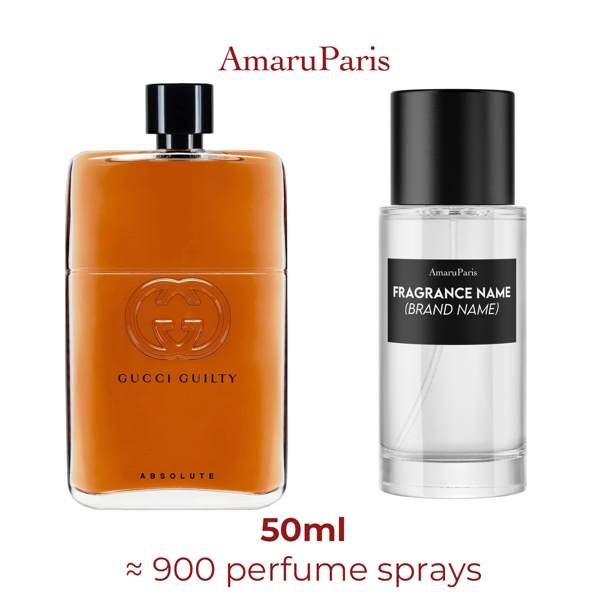 Parfum Guilty Absolute Gucci pour homme - décant 50 ml