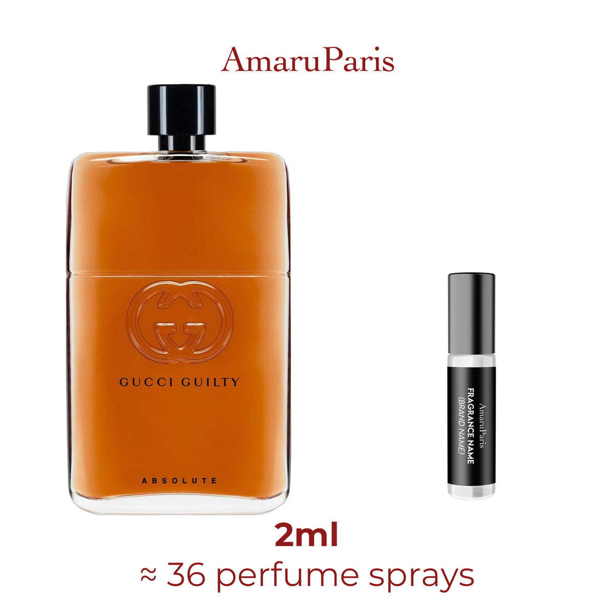Parfum Guilty Absolute Gucci pour homme - décant 2 ml