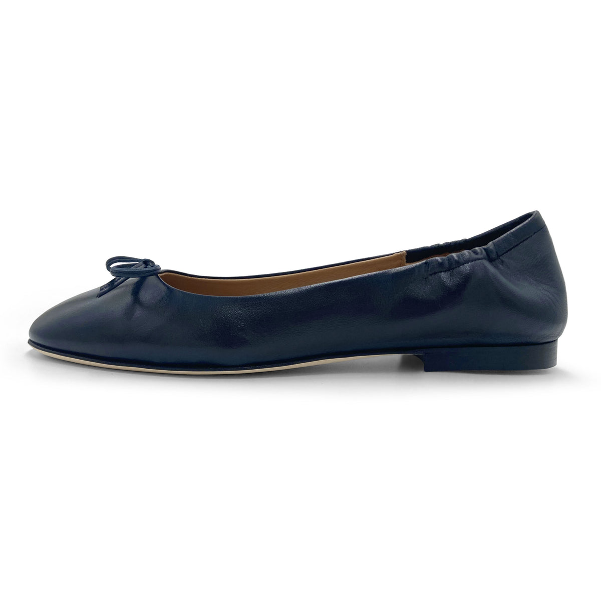 Blaue Sacchetto-Ballerinas aus Leder