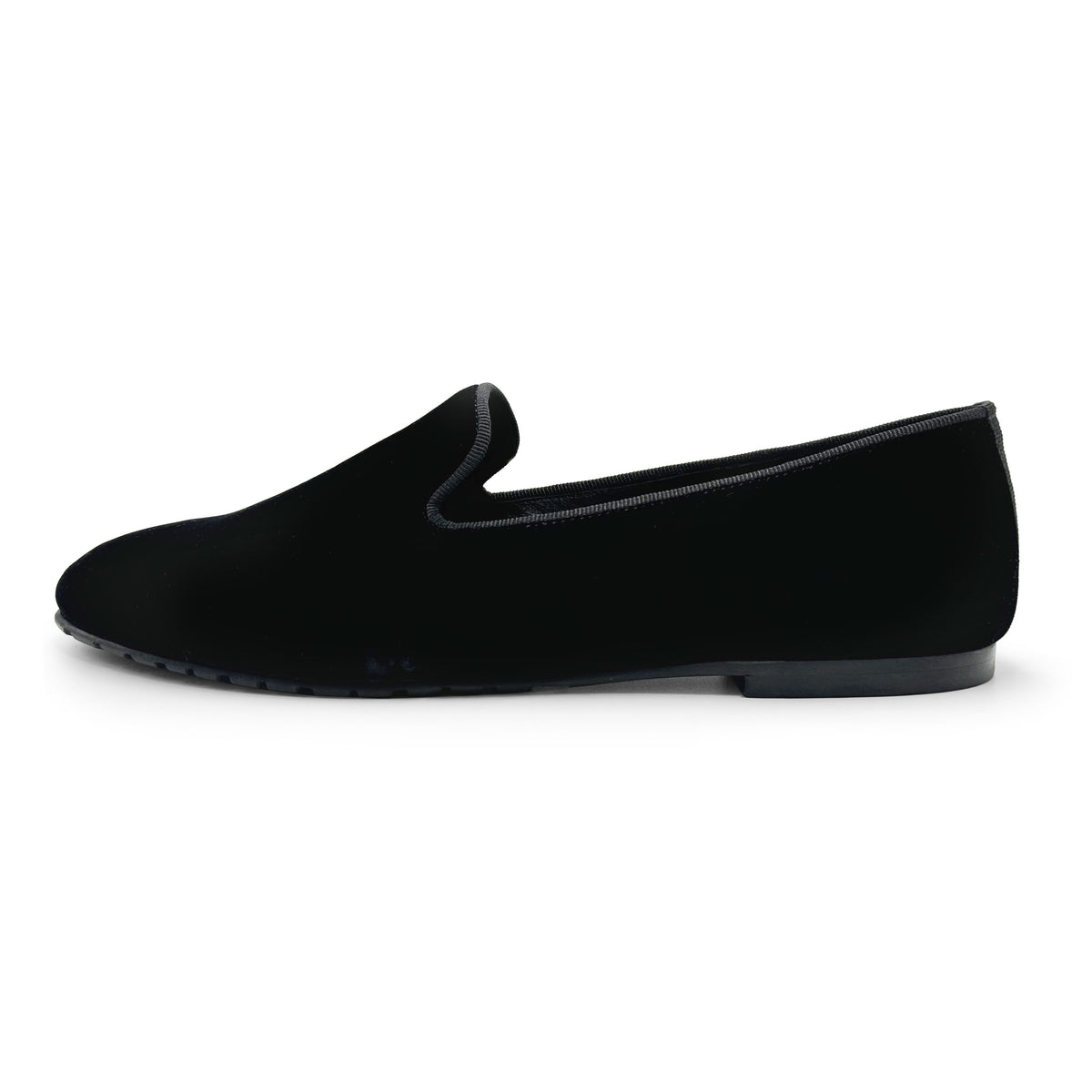 Schwarze Damen Slippers aus Samt