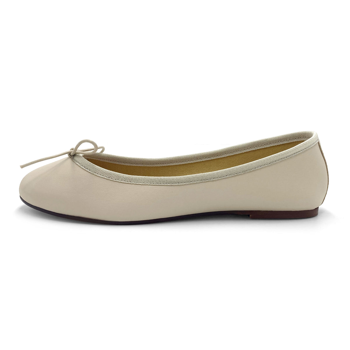 Ballerine in pelle beige