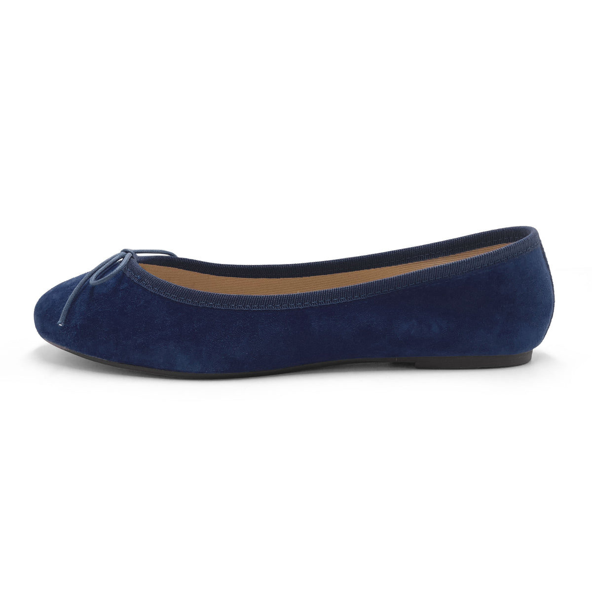 Ballerine blu in camoscio