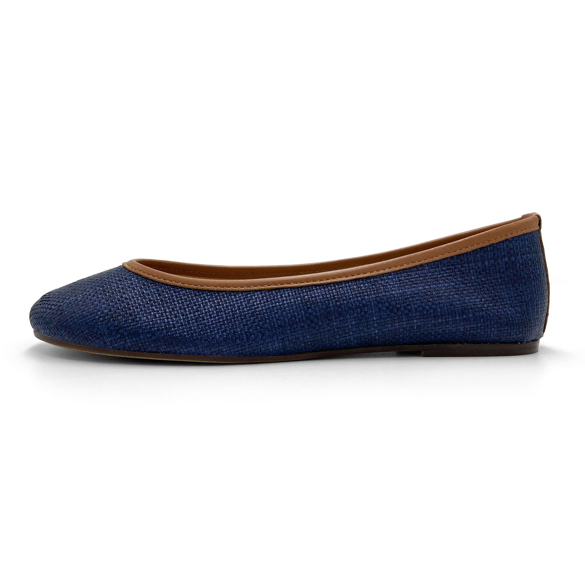 Ballerine estive blu in rafia