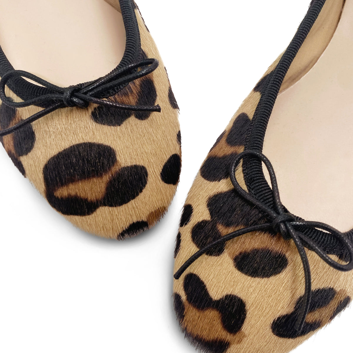 Ballerine leopardate in cavallino
