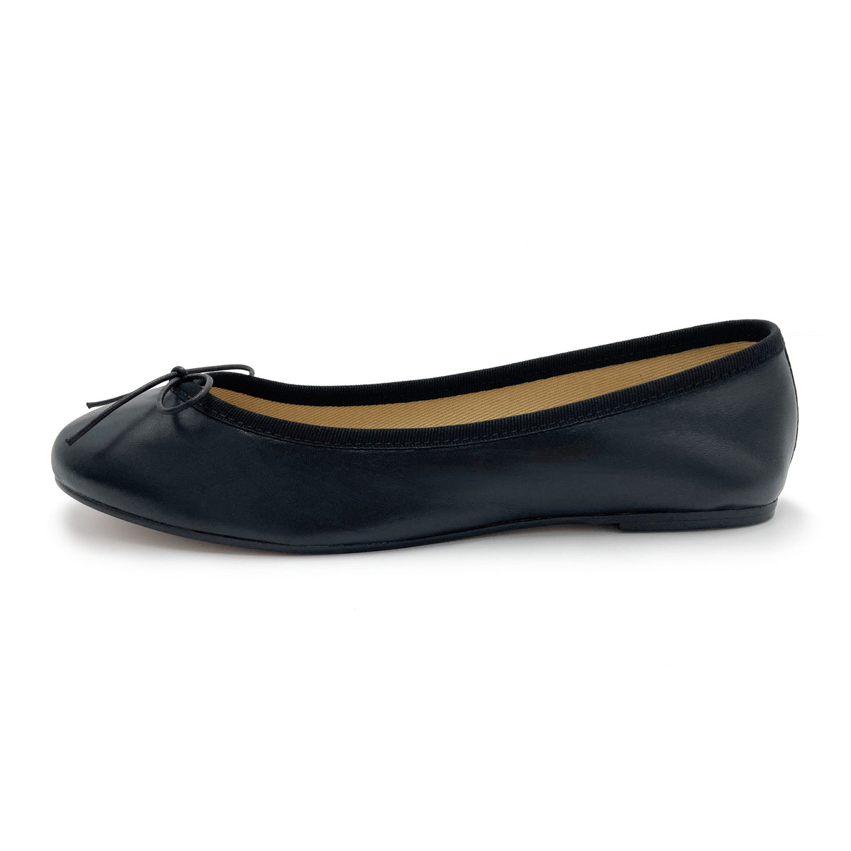 Ballerines en cuir noir