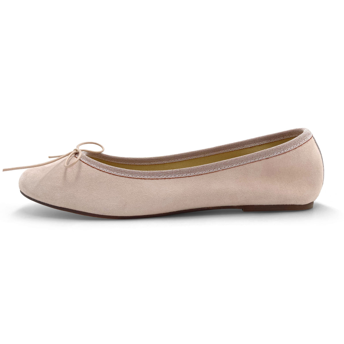 Ballerines en daim rose