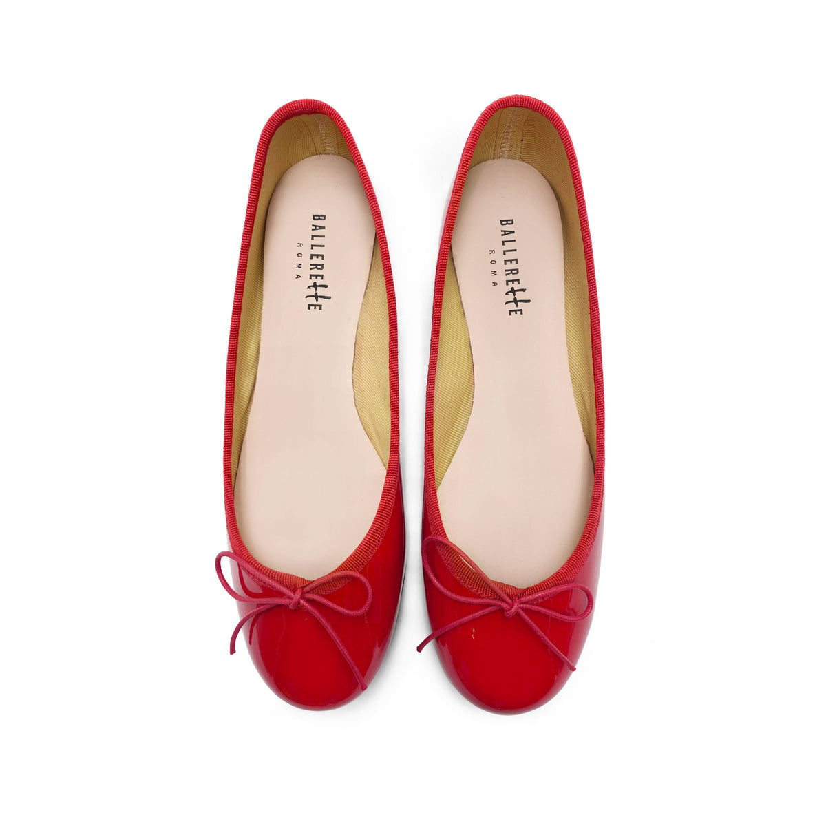 Ballerine rosse in pelle vernice