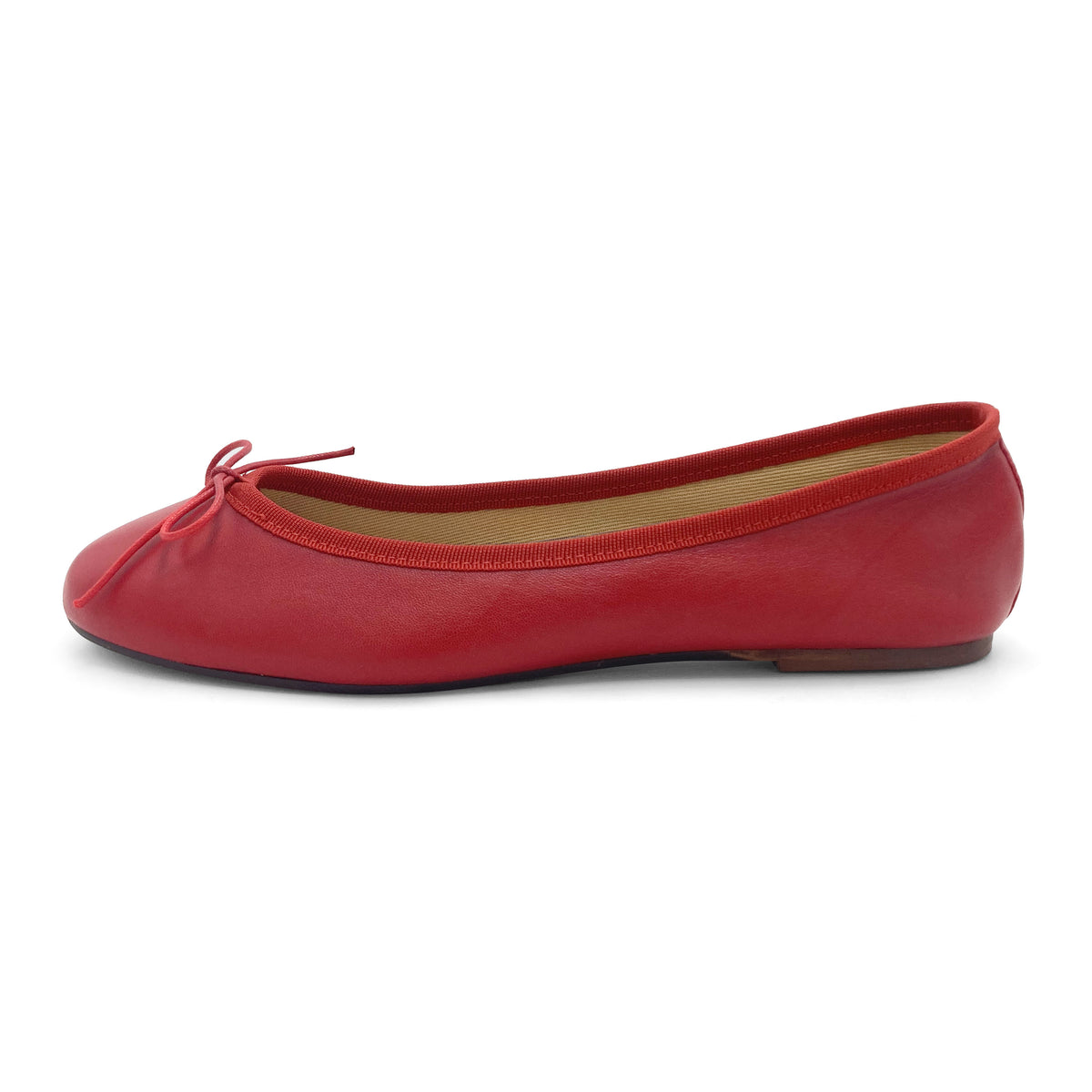 Ballerine rosse in pelle