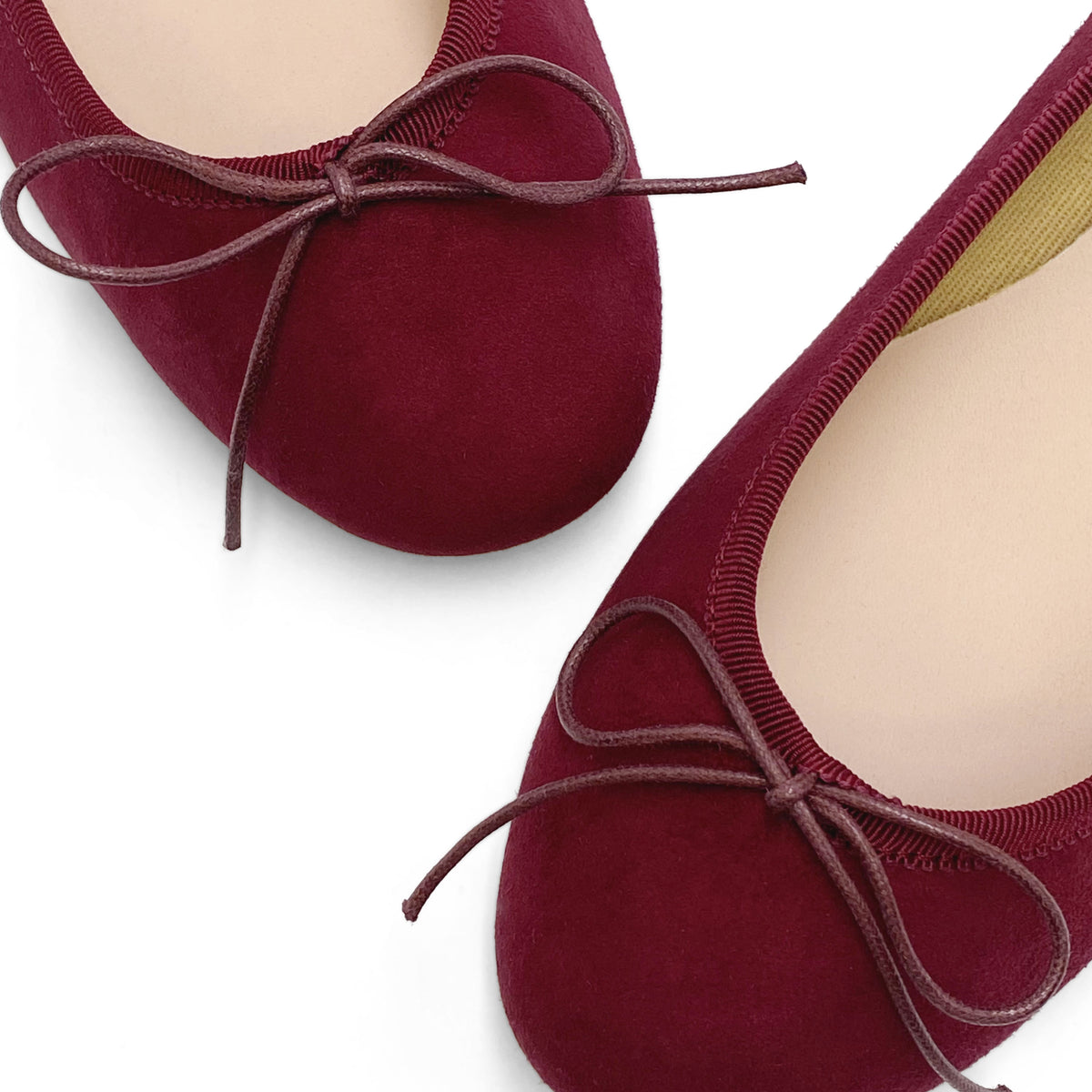 Ballerine in camoscio bordeaux