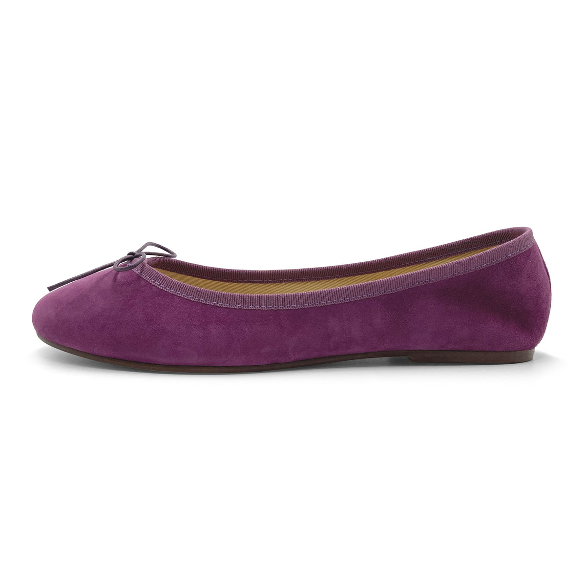 Bailarinas violetas de ante