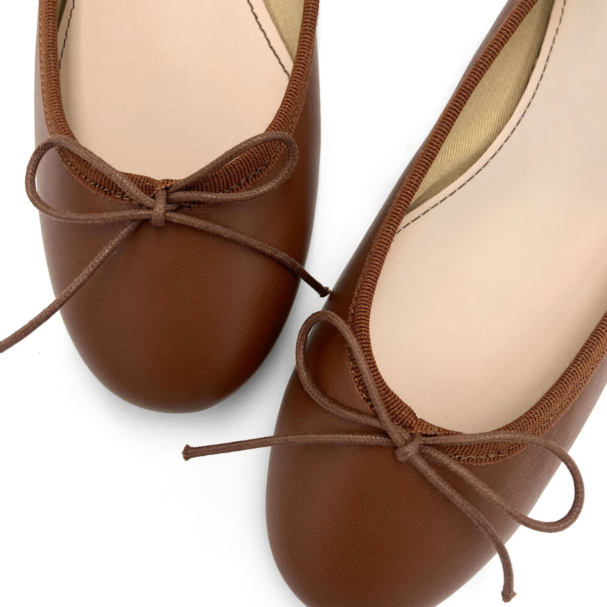 Ballerine marroni in pelle