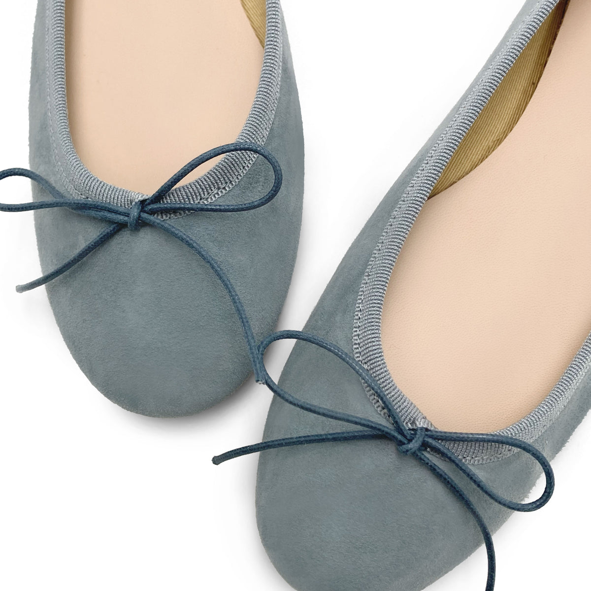 Ballerines en daim papier de sucre