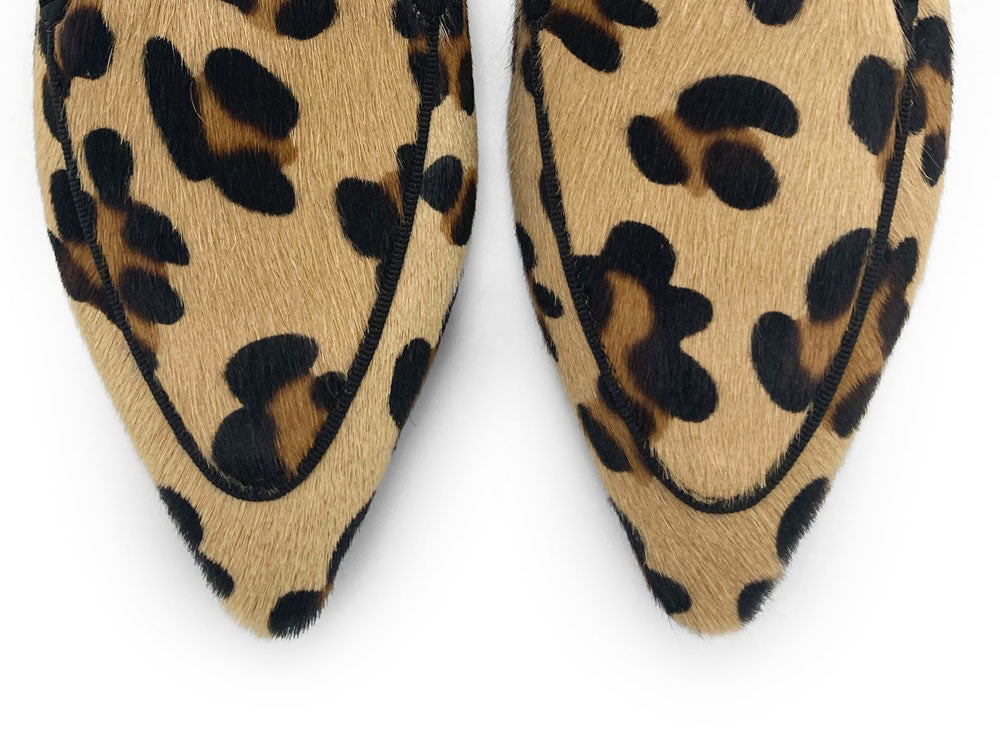 Mocassini donna eleganti in cavallino animalier