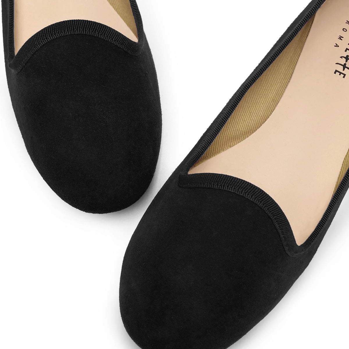 Slippers donna in camoscio nere