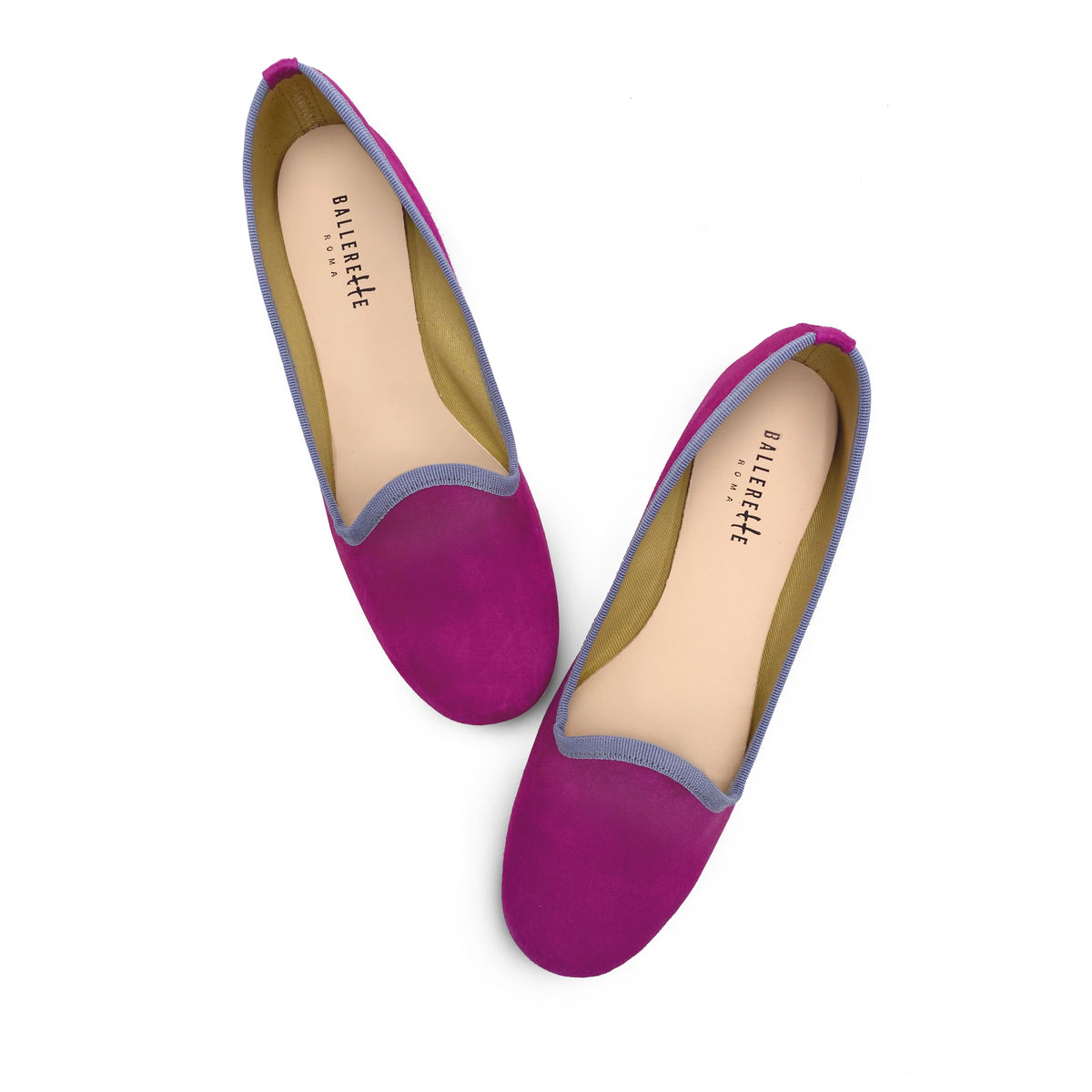 Slippers donna in camoscio fucsia