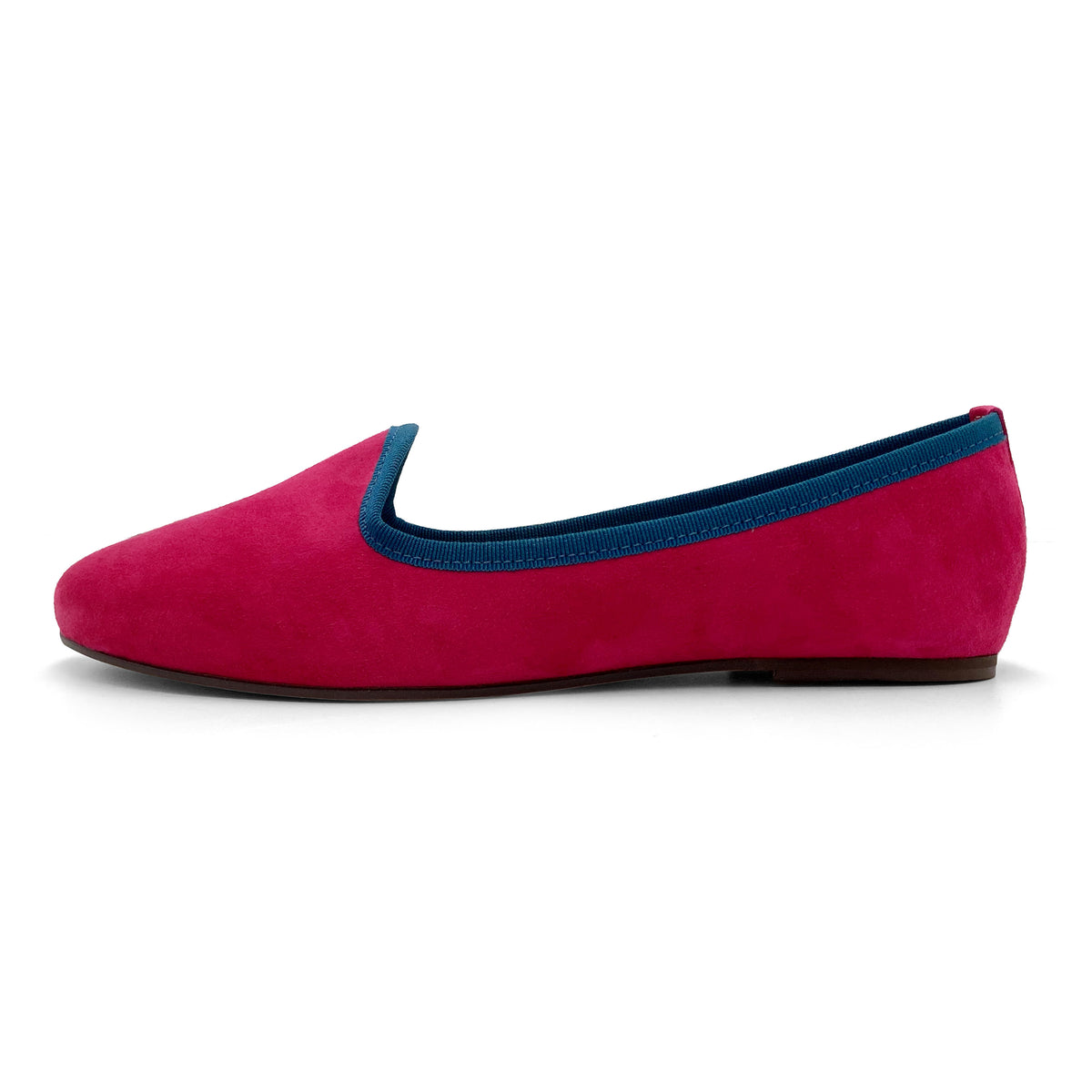 Slippers donna in camoscio prugna