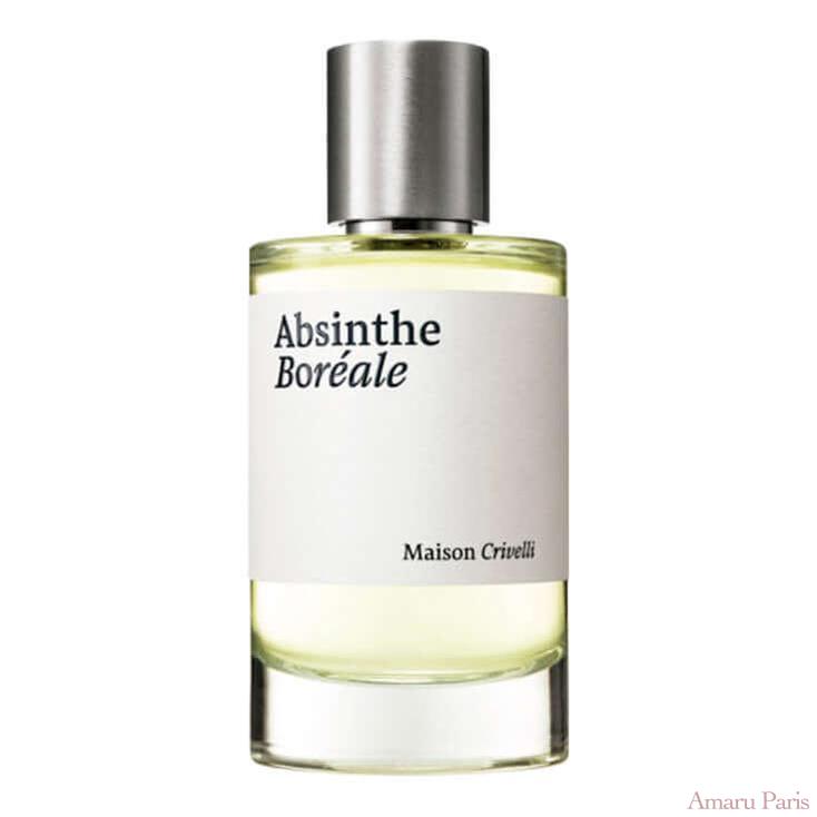 Absinthe Boréale de Maison Crivelli – flacon original et fiole décant Amaru Paris