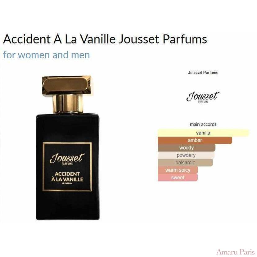 Accident À La Vanille Jousset Parfums for women and men - ParfumAmaruParis
