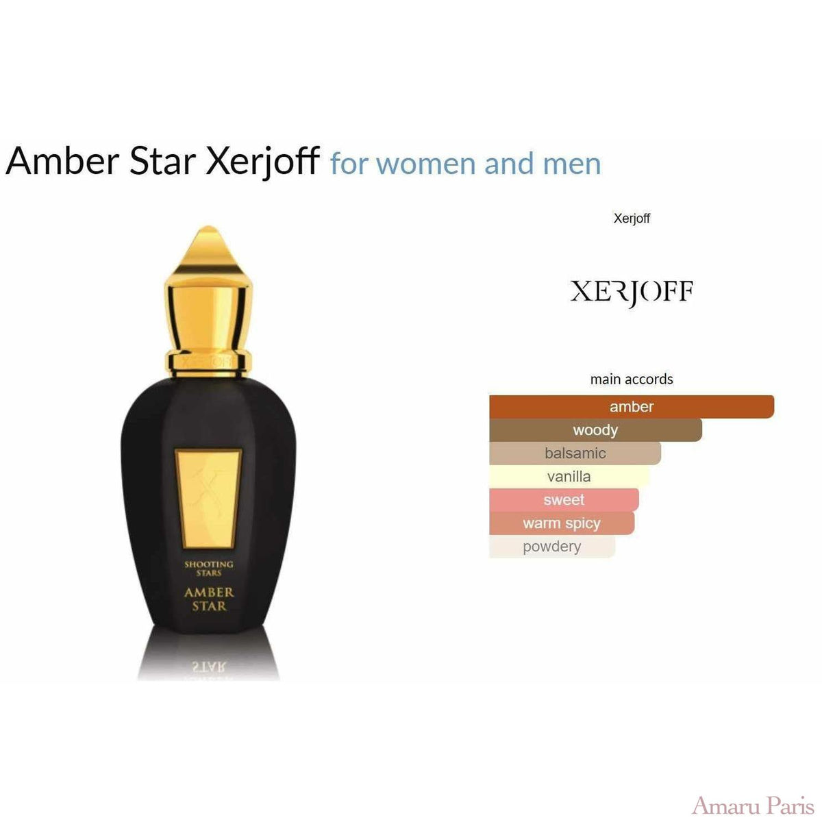 Amber Star Xerjoff for women and men - ParfumAmaruParis