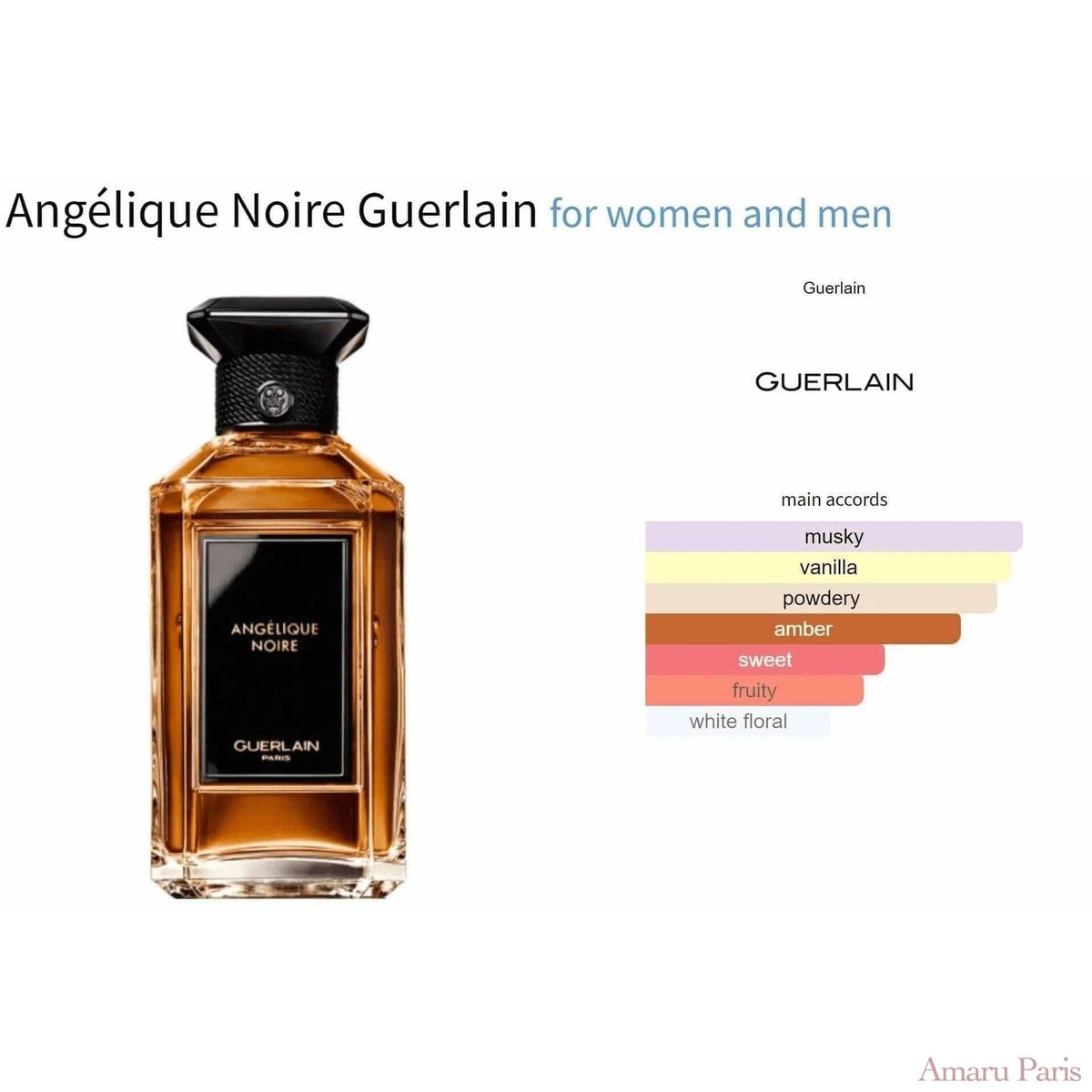Angélique Noire Guerlain for women and men Decant Fragrance Samples - ParfumAmaruParis