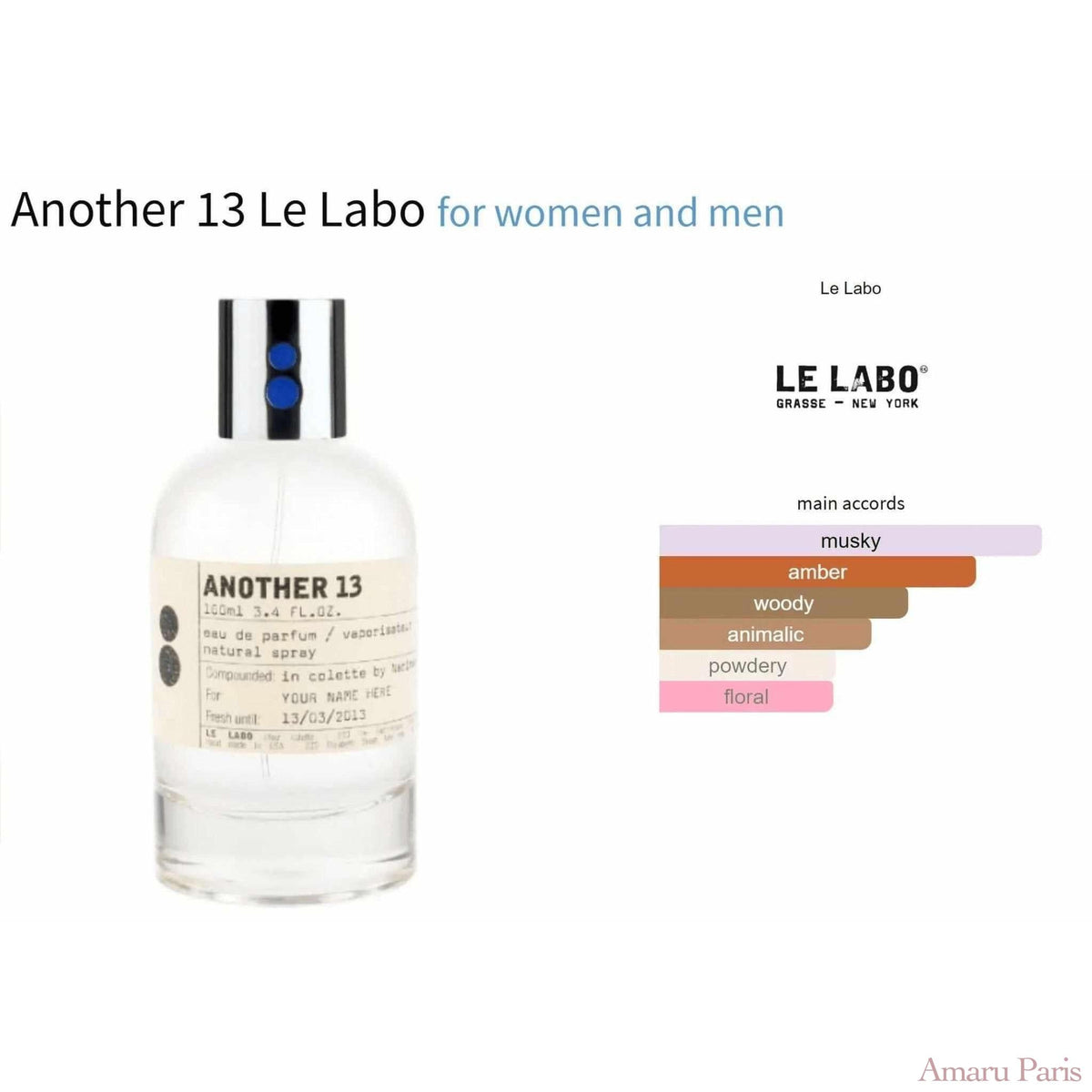 Another 13 Le Labo for women and men Decant Fragrance Samples - ParfumAmaruParis