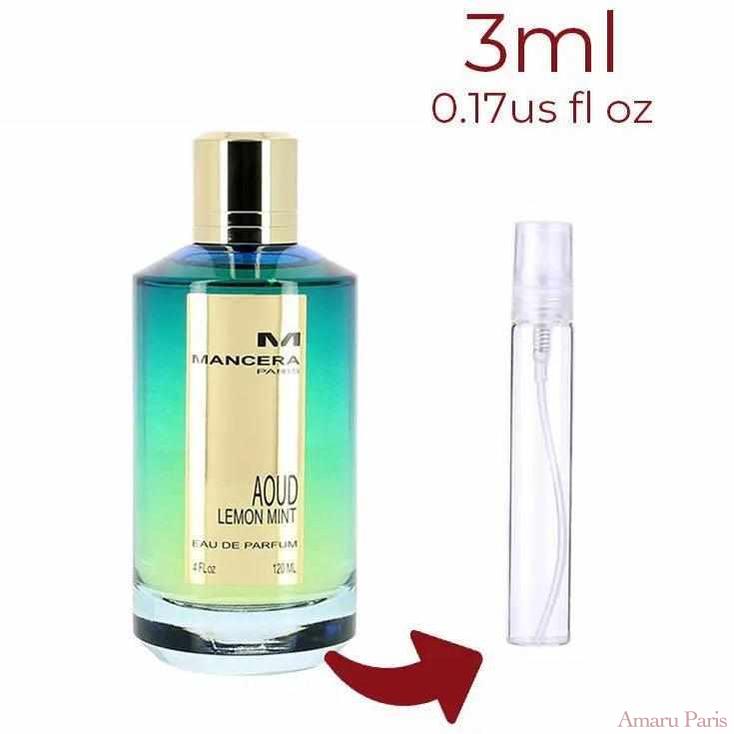Aoud Lemon Mint Mancera for women and men Decant Fragrance Samples - ParfumAmaruParis