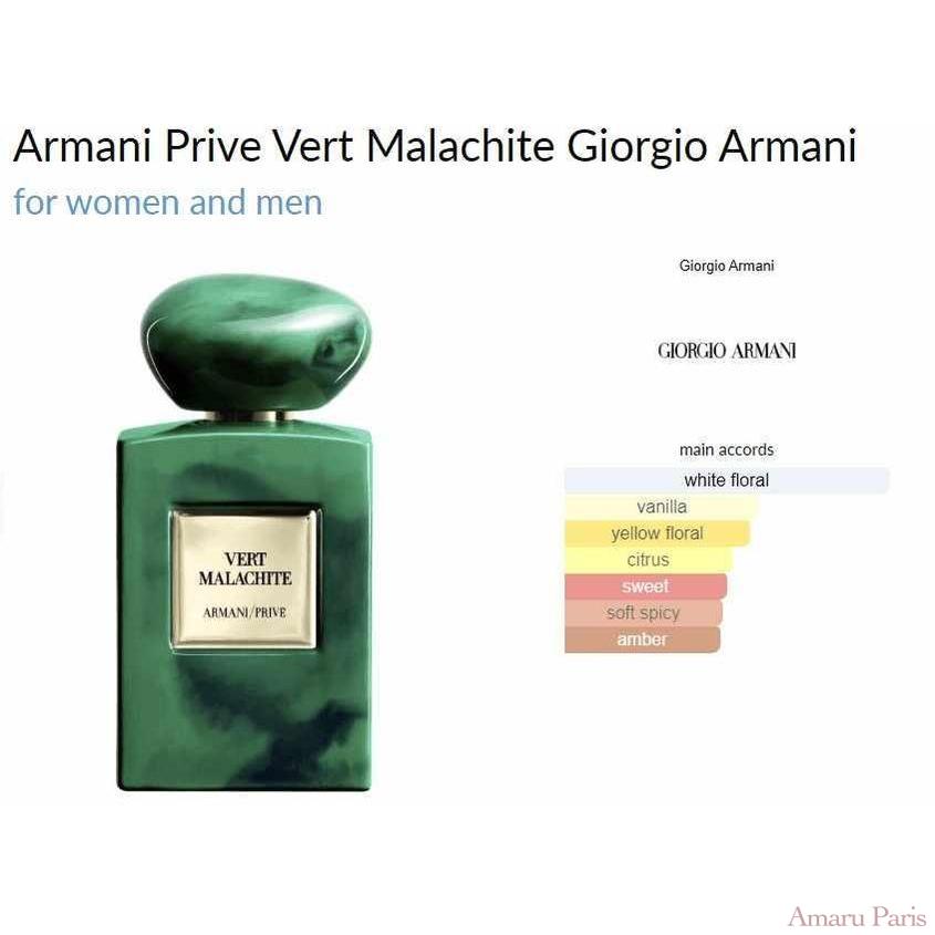 Armani Prive Vert Malachite Giorgio Armani for women and men - ParfumAmaruParis