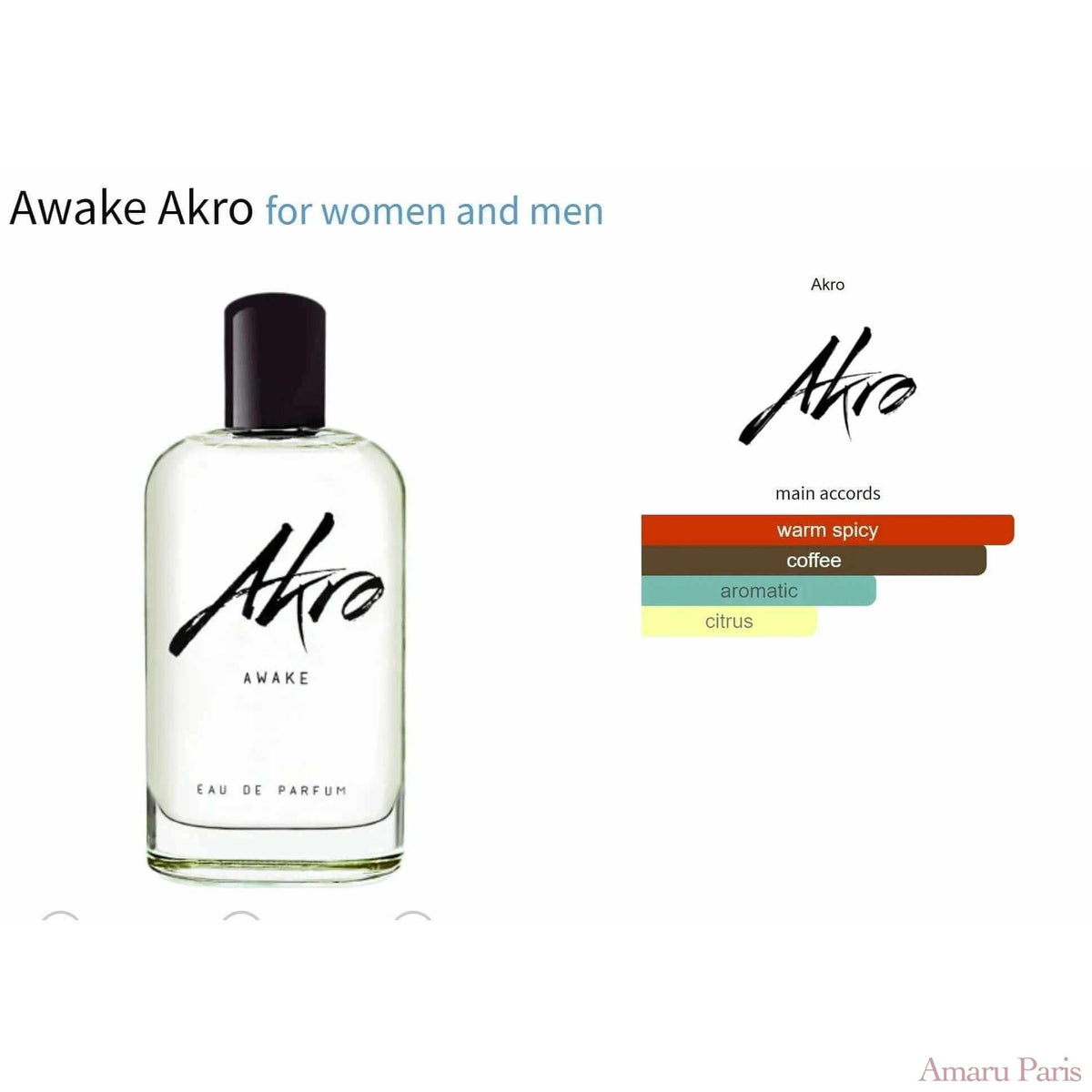 Awake Akro for women and men Decant Fragrance Samples - ParfumAmaruParis
