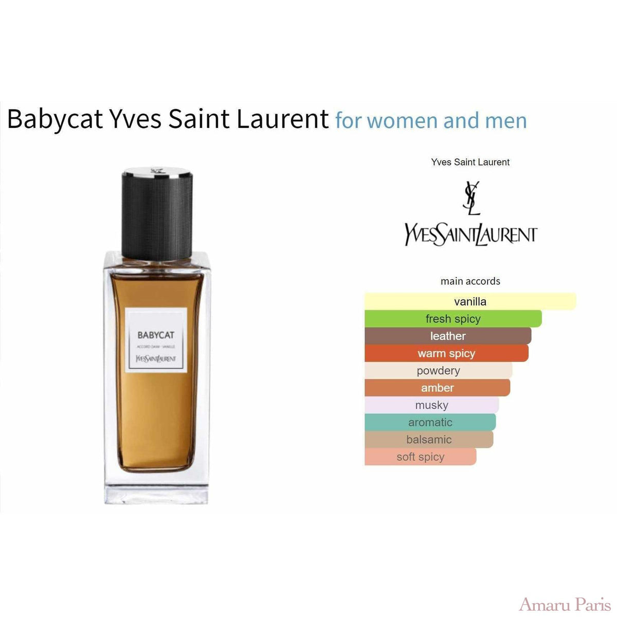 Babycat Yves Saint Laurent for women and men - ParfumAmaruParis