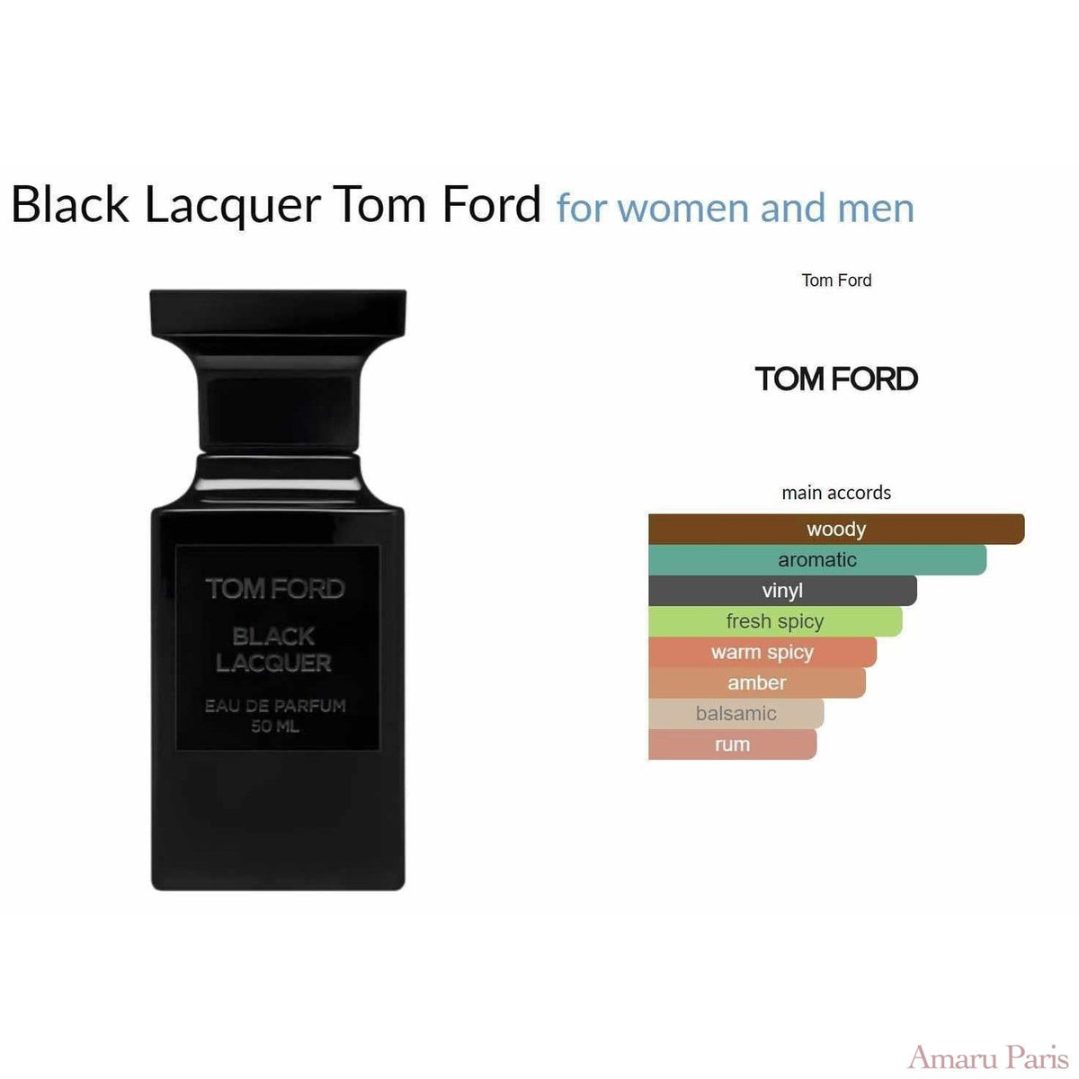 Black Lacquer Tom Ford for women and men - ParfumAmaruParis