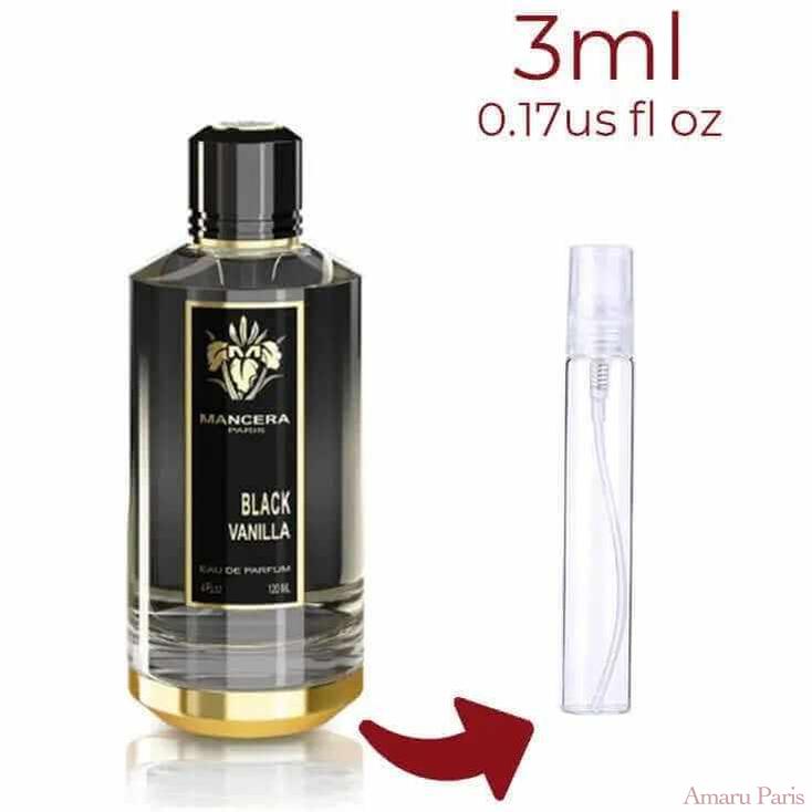 Black Vanilla Mancera for women and men Decant Fragrance Samples - ParfumAmaruParis