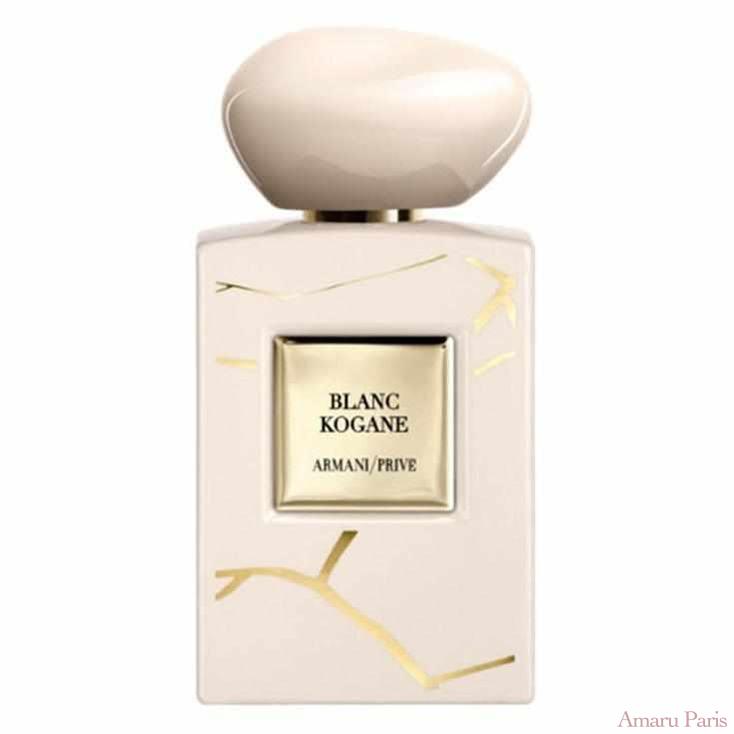 Blanc Kogane de Giorgio Armani – flacon original et fiole décant Amaru Paris