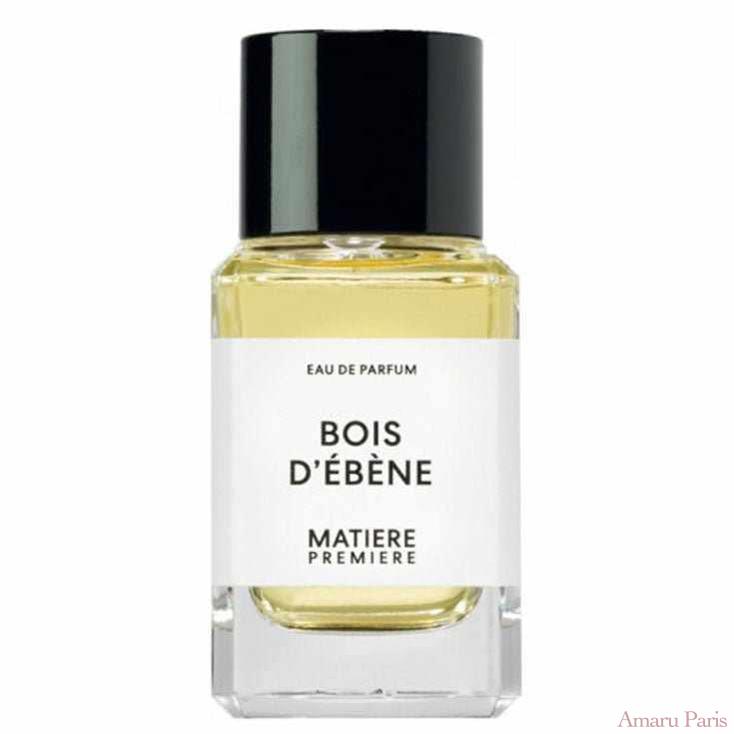 Bois d'Ebene de Matière Première – flacon original et fiole décant Amaru Paris