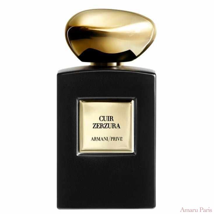 Cuir Zerzura de Giorgio Armani – flacon original et fiole décant Amaru Paris
