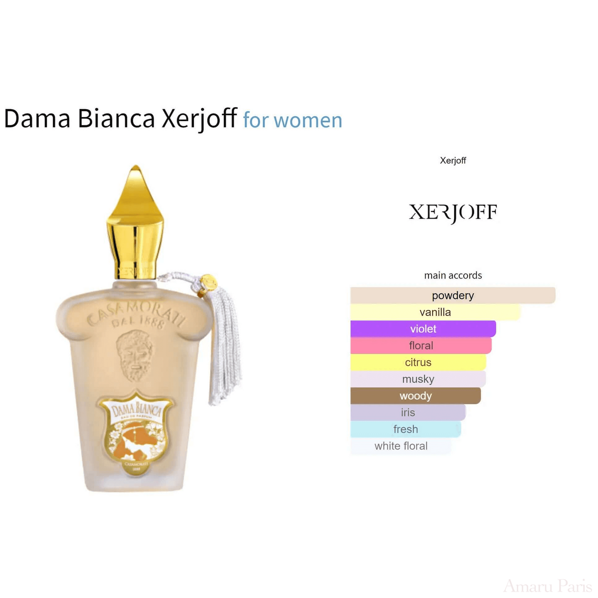 Dama Bianca Xerjoff for women Decant Fragrance Samples - ParfumAmaruParis