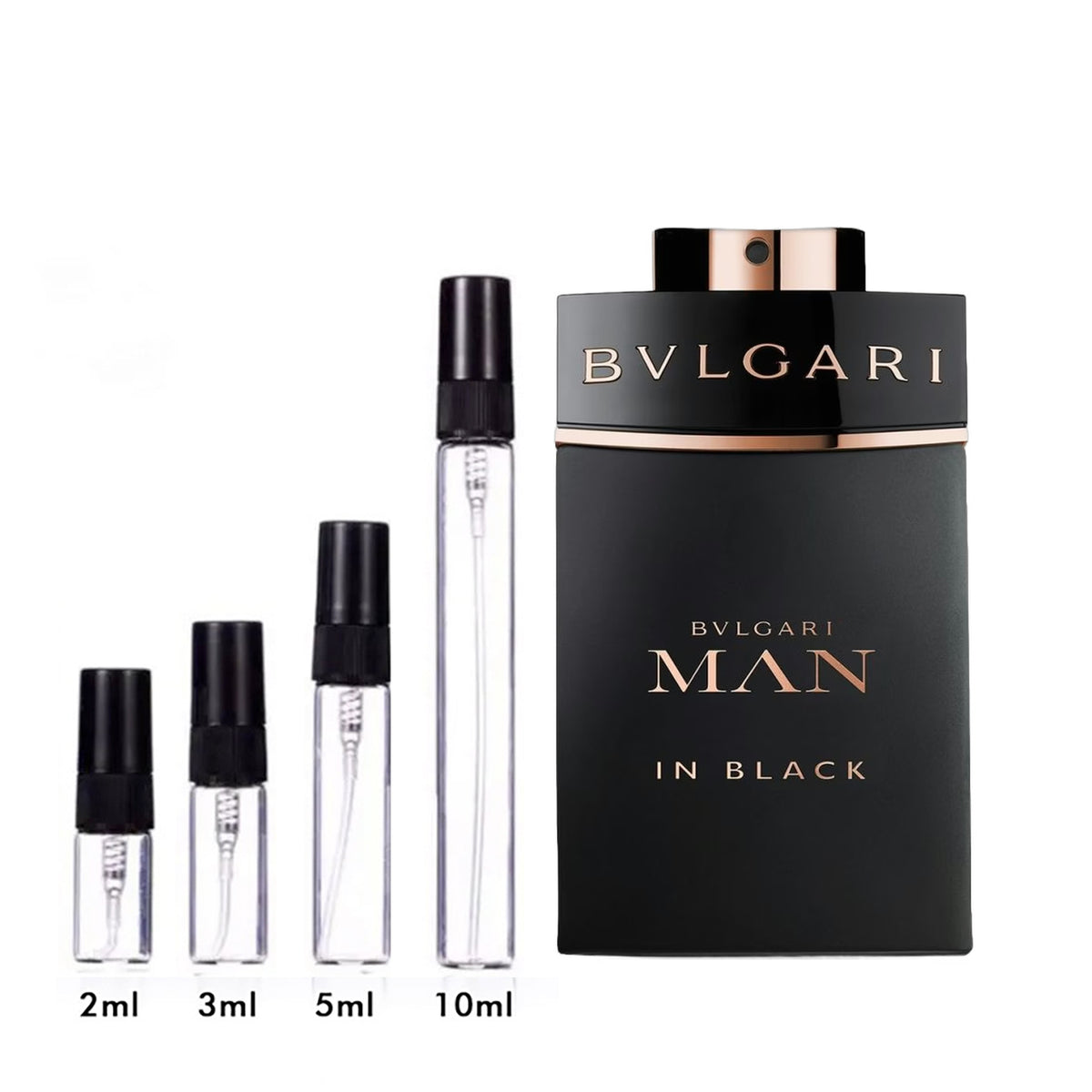 Parfum Man In Black Eau de Parfum Bvlgari pour homme - échantillons 2 ml, 3 ml, 5 ml et 10 ml