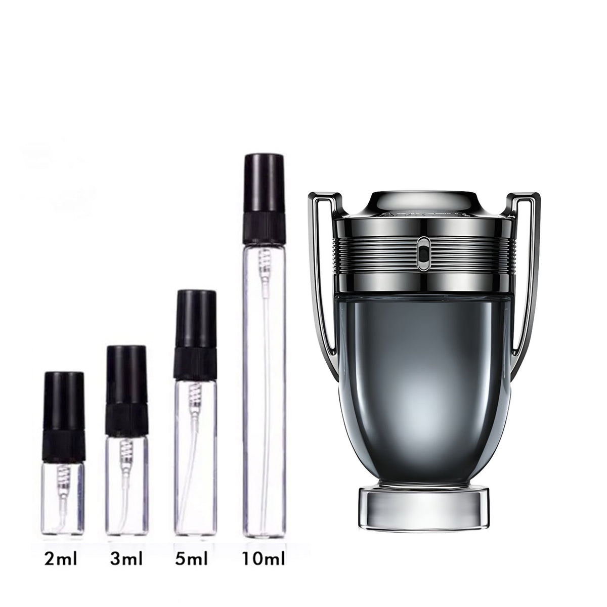 Parfum Invictus Intense Rabanne pour homme - échantillons 2 ml, 3 ml, 5 ml et 10 ml