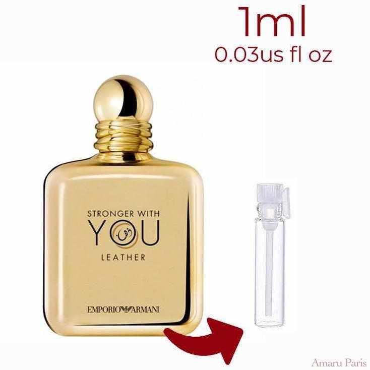 Emporio Armani Stronger With You Leather Giorgio Armani for men Decant Samples - ParfumAmaruParis
