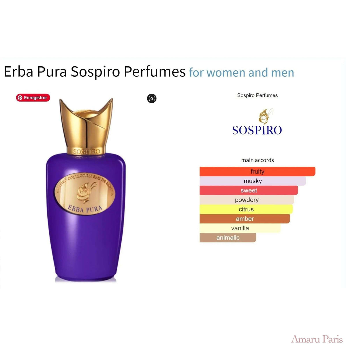 Erba Pura Sospiro Perfumes for women and men Decant Fragrance Samples - ParfumAmaruParis