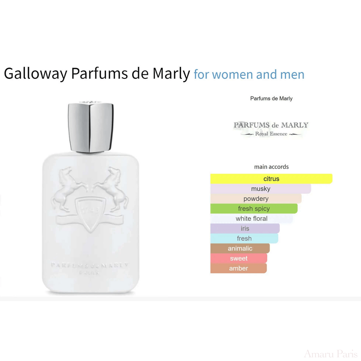 Galloway Parfums de Marly for women and men Sample Fragrance Decant Fragrance Samples - ParfumAmaruParis