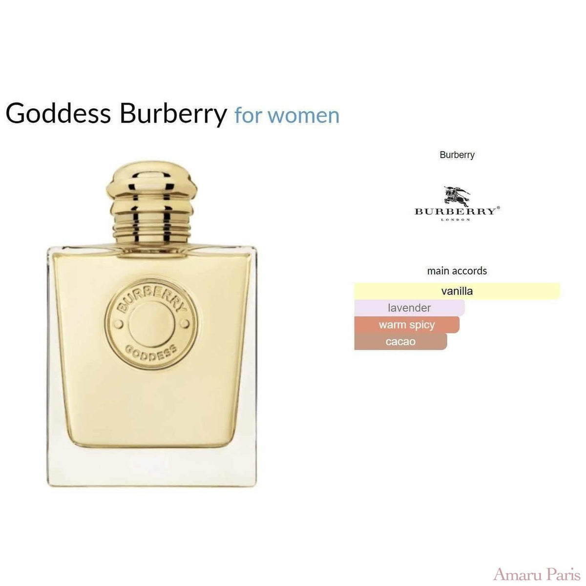 Goddess Burberry for women - ParfumAmaruParis