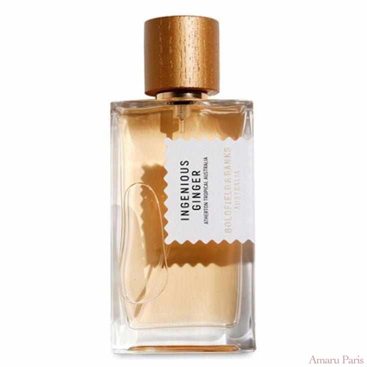 Ingenious Ginger de Goldfield & Banks – flacon original et fiole décant Amaru Paris