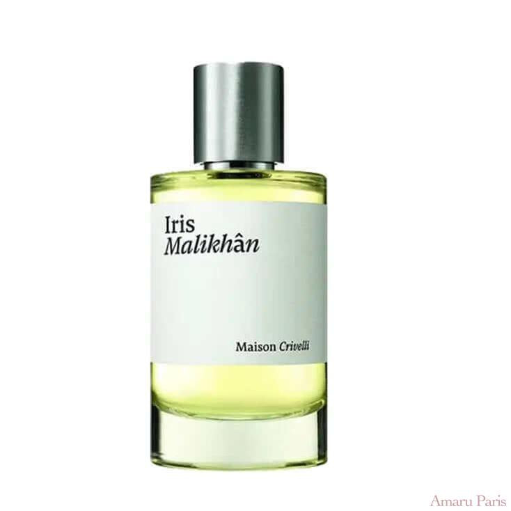 Iris Malikhân de Maison Crivelli – flacon original et fiole décant Amaru Paris