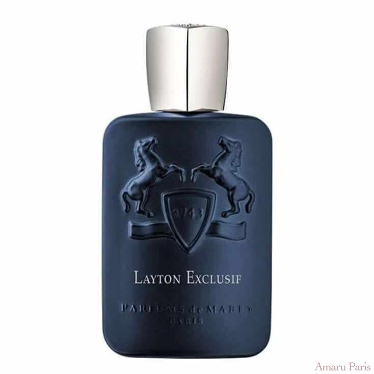 Layton Exclusif de Parfums de Marly – flacon original et fiole décant Amaru Paris
