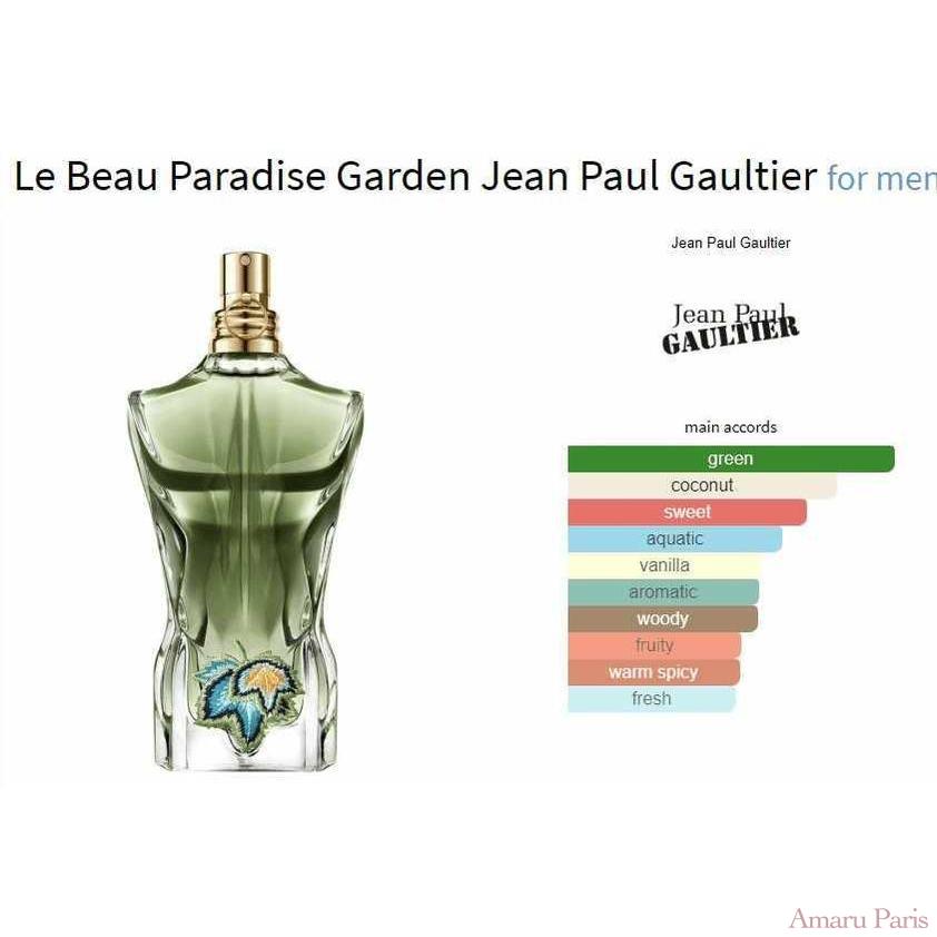 Le Beau Paradise Garden Jean Paul Gaultier for men - ParfumAmaruParis