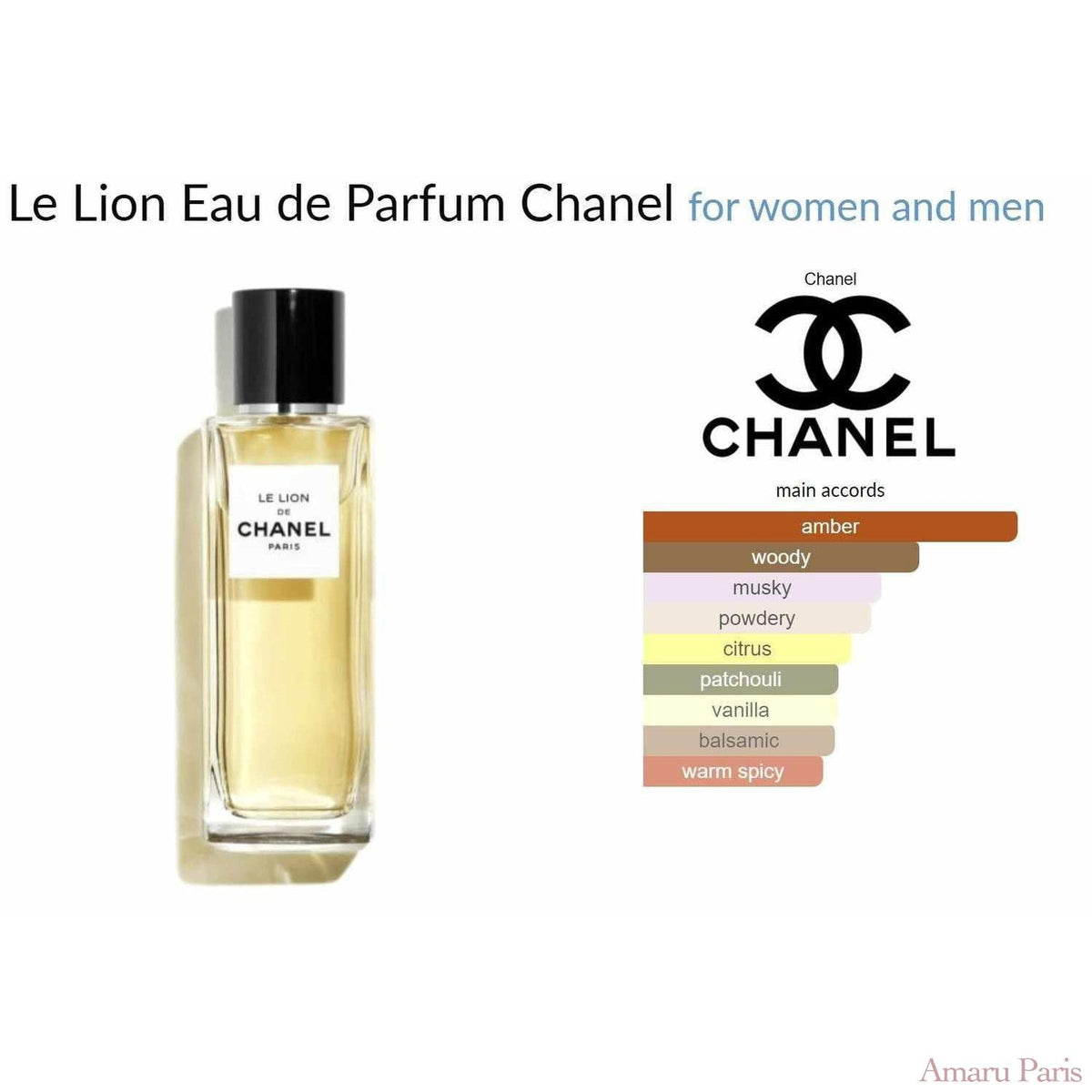 Le Lion Eau de Parfum Chanel for women and men - ParfumAmaruParis